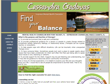 Tablet Screenshot of cassandrascounseling.com